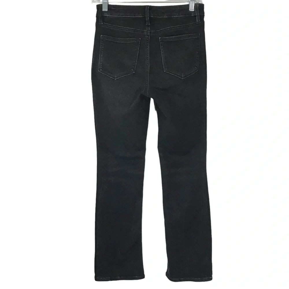 Athleta Sculptek High Rise Crop Kick Carbon Wash Denim Jeans Size 2 Waist 27